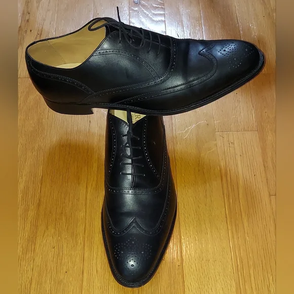 BARKER | Shoes | Barker England Mens Black Leather Wingtip  display picture 3